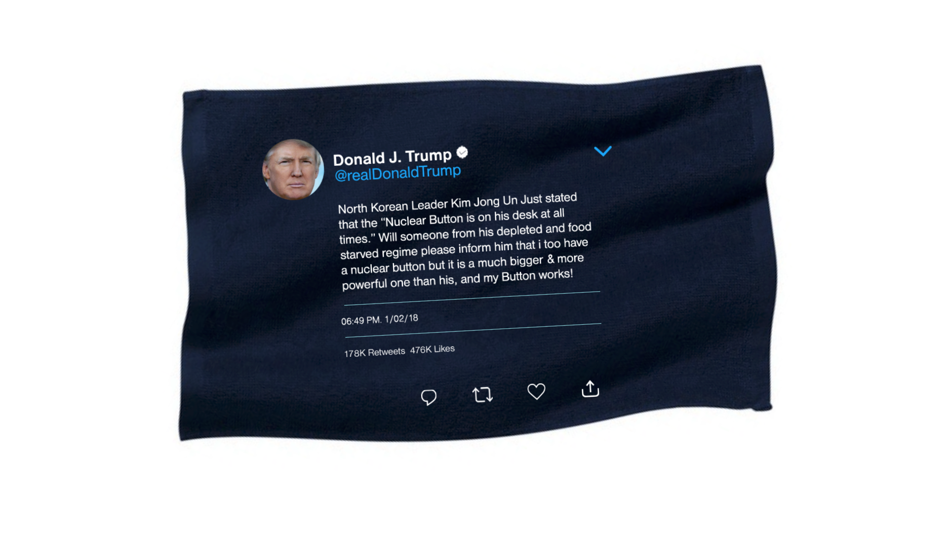 trump tweet towel
