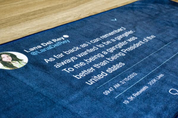 lana del rey tweet towel