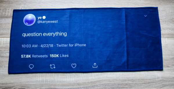 Kanye West Ye tweet towel