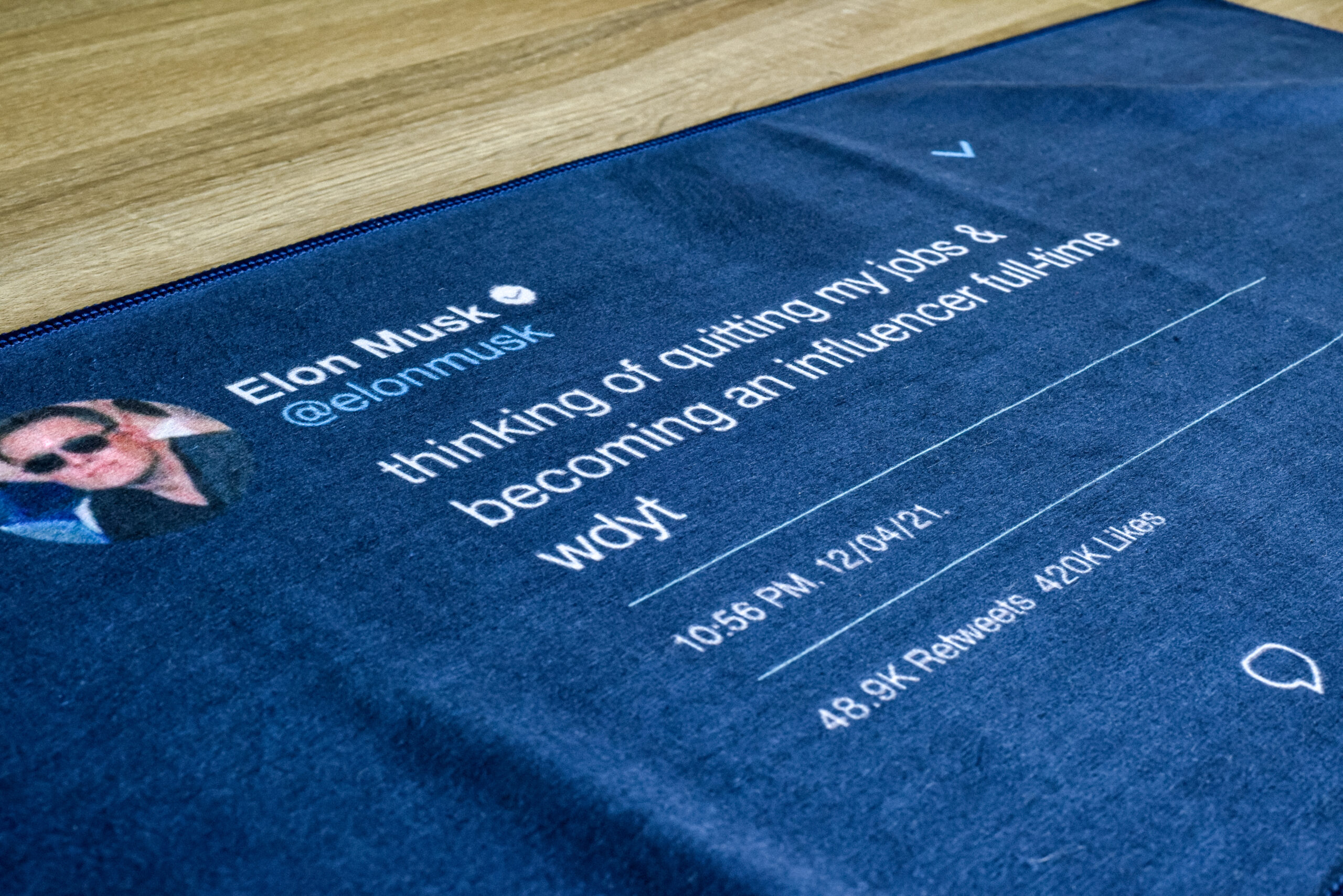 Elon Musk tweet towel